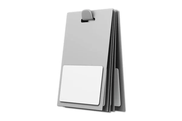 Blank Gift Card Mockup Template Isolated White Background Rendering Blank — ストック写真