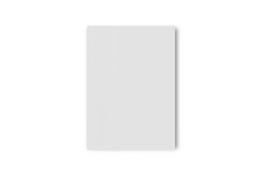 Boş boş dergi üst görünüm modeli beyaz arkaplanda izole edildi. 3d oluşturma.