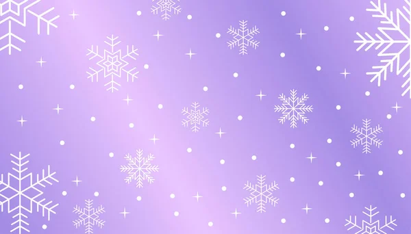 Мягкий Фиолетовый Градация Снежинки Дизайн Фона Premium Vector — стоковый вектор