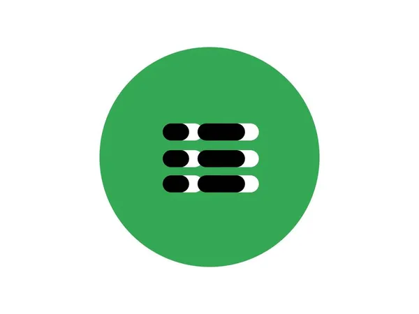 Зеленый Черно Белый Логотип Технологии — стоковое фото