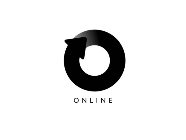 Logo Internet Ikon Hitam Dan Ungu 2800 2100 — Stok Foto