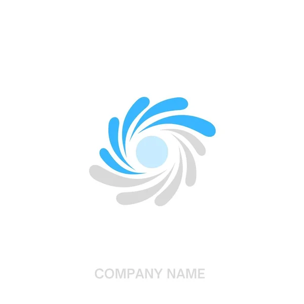 Logo Icono Simple Azul Agua 4000 4000 — Foto de Stock