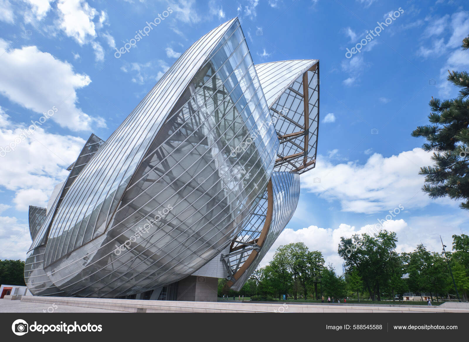 Architectural Details Foundation Louis Vuitton Interior Editorial