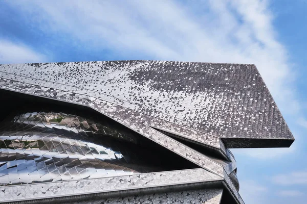 View Paris Philharmonic Philharmonie Paris Facade Details Parc Villette Designed — Stockfoto