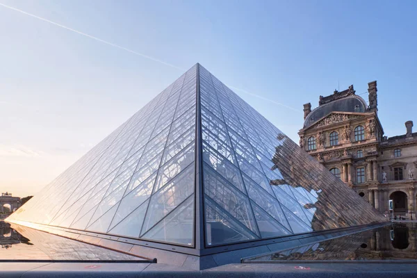 Pyramid Louvre Museum Grand Louvre Paris Which One World Largest — Stock Fotó