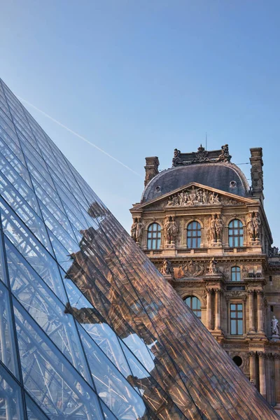 Pyramid Louvre Museum Grand Louvre Paris Which One World Largest — Stock Photo, Image