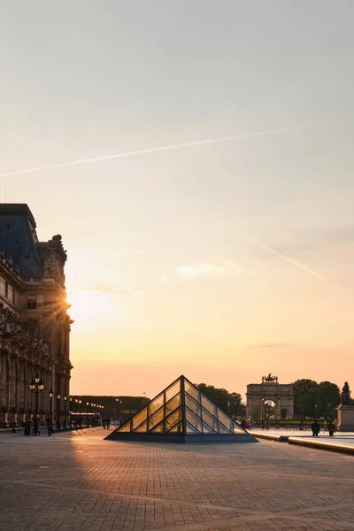 Pyramid Louvre Museum Grand Louvre Paris Which One World Largest — 스톡 사진