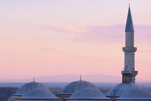 Edirne Törökország Október 2021 Régi Mecset Eski Camii Kupolák Kilátás — Stock Fotó