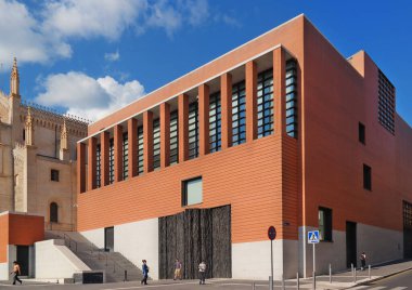 Madrid, Spain, May. 2018: Extension of the Museo del Prado by architect Rafael Moneo.