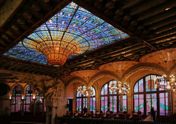 Barcelona Spain May 2018 Palau Musica Catalana Concert Hall Built — Stockfoto