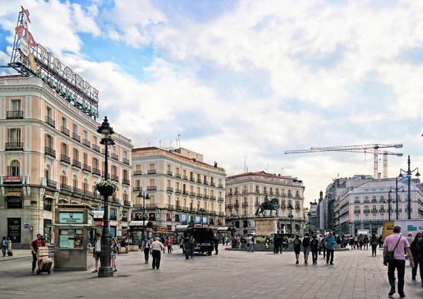 Madrid Spain May 2018 Puerta Del Sol One Famous Landmarks — Stockfoto