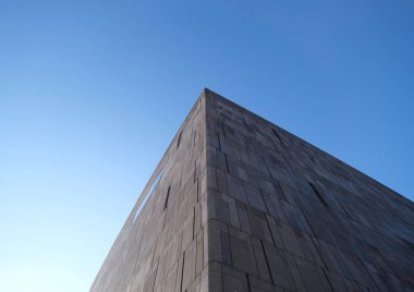 Vienna, Austria, Dec. 2019: A view of Mumok, the Museum of modern art in the Museumsquartier in Vienna