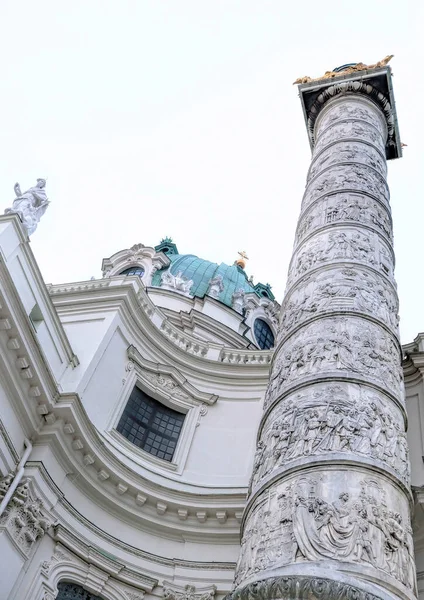 Vienna Austria Dec 2019 Karlskirche Church Karlsplatz Square — Zdjęcie stockowe