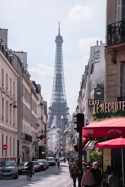 Paris France May 2022 Famous Parisian Cafe Recrutement Located Boulevard — Stock Photo, Image