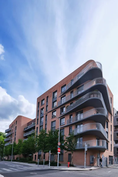 Paris France May 2022 Modern Building Balconies Using Residence Seniors — ストック写真