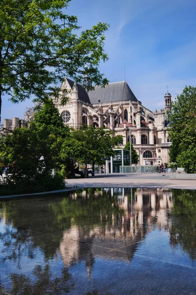 Paris France May 2022 Exterior View Church Eustache Paris Lglise — Stock Photo, Image