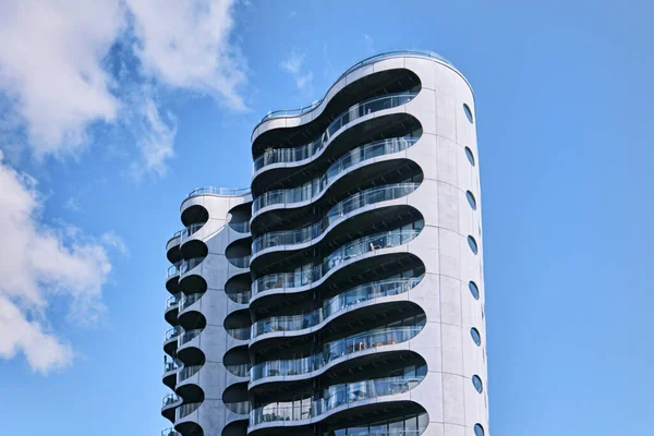 Copenhagen Denmark Sept 2022 Architecture Metropolis Housing Building Designed Future — Stock Photo, Image
