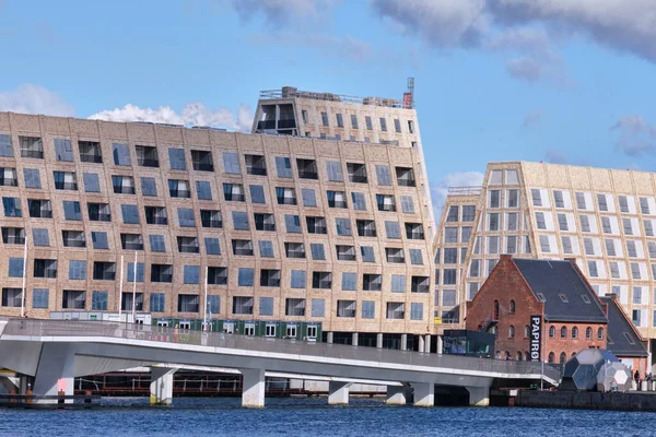 코펜하겐 덴마크 2022 코베에 설계된 코펜하겐의 섬에서 건축중인 아파트 사무실 — 스톡 사진