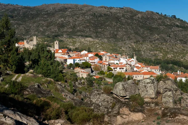 Vista Vila Histórica Castelo Novo Serra Gardunha Portugal — Fotografia de Stock