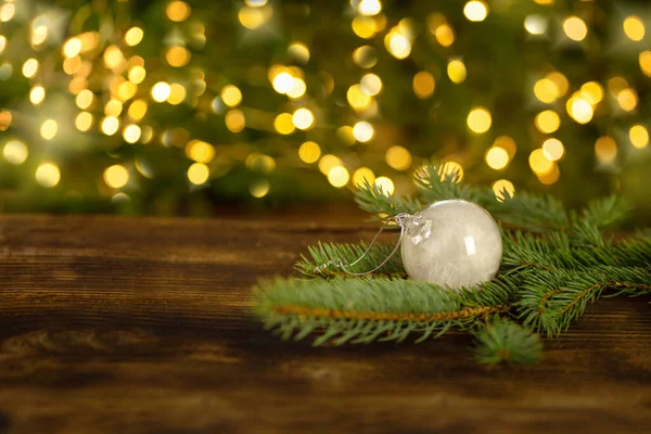 Adorno Hristmas Fondo Árbol Navidad Decorado —  Fotos de Stock