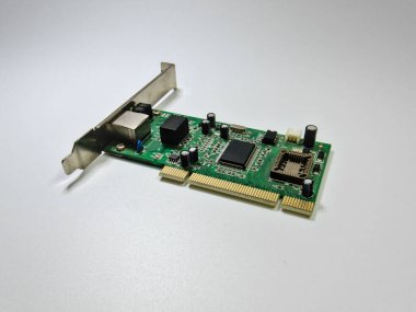 Ethernet ağ adaptör bilgisayar kartı, alt taraf görünümü