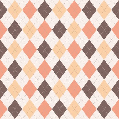 Sonbahar Argyle Kusursuz Düzen. Baskı, tekstil, kumaş, ambalaj kağıdı, duvar kağıdı, yapıştırma kitabı tasarımı