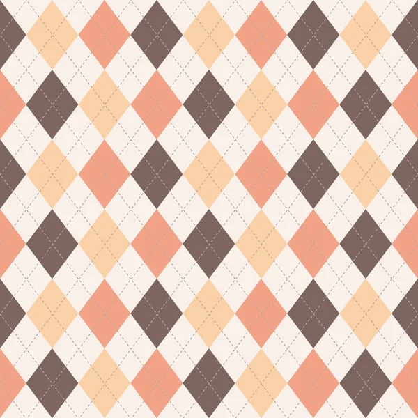 Automne Argyle Modèle Sans Couture Motif Design Pour Impression Textile — Image vectorielle