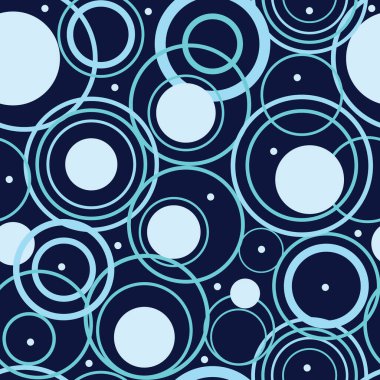 Kusursuz Desensiz Üst üste binen Çember Vektörü