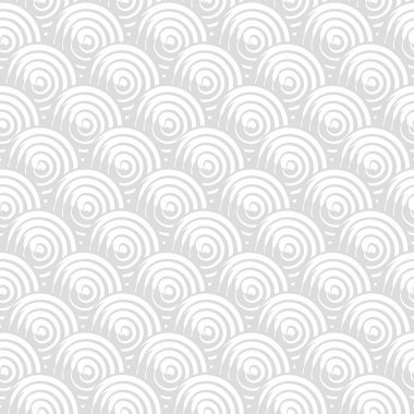 Dekoratif, kusursuz vektör deseni. gri ve beyaz minimalist stil daire arka planı