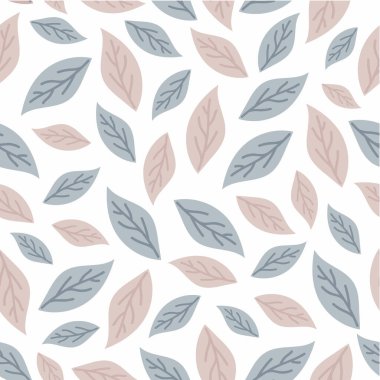 Kusursuz desensiz donanma kahverengi yaprağı, koleksiyon defteri, dekorasyon, kartlar, kağıt ürünleri, arka plan, duvar kâğıdı, ambalaj, kumaş ve tüm yaratıcı projeler için tasarım. Vektör İllüstrasyonu