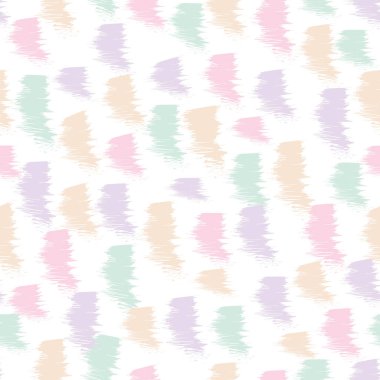 Vektör kusursuz desen. Fırça darbeleriyle soyut arkaplan. Pastel el yapımı doku