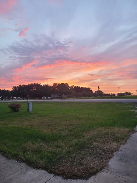 Coucher Soleil Magnifique Ciel Texas — Photo