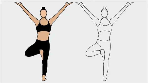 Guide Technique Yoga Format Vectoriel Eps — Image vectorielle
