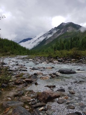 Sayan dağlarının doğusundaki sıradağlar arasında doğan güzel bir dağ nehri.