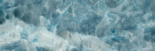 Modrá Onyxová Mramorová Textura Abstraktní Pozadí — Stock fotografie