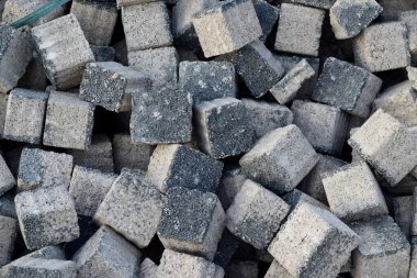 floor covering concrete blocks background