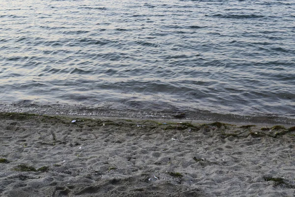 Waves Beach Sea Sand Background — Fotografia de Stock