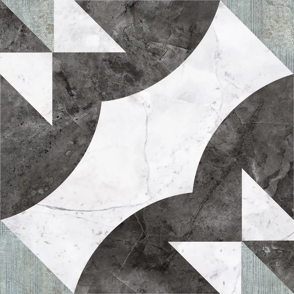 seamless patterned marble mosaic background with white background