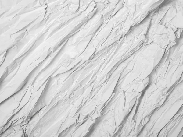 Textura de fondo de papel blanco arrugado. Textura conceptual con líneas diagonales paralelas —  Fotos de Stock