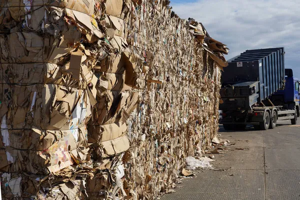 Büyük miktarda atık kağıdın fotoğrafı..