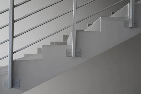 Photo White Stairs Steps Building White Walls — Stock Photo, Image