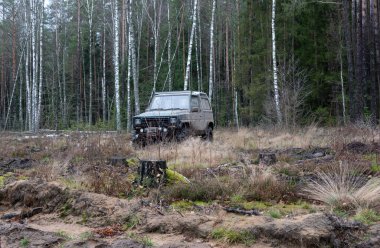 Ormanın ortasında bir araba.. 