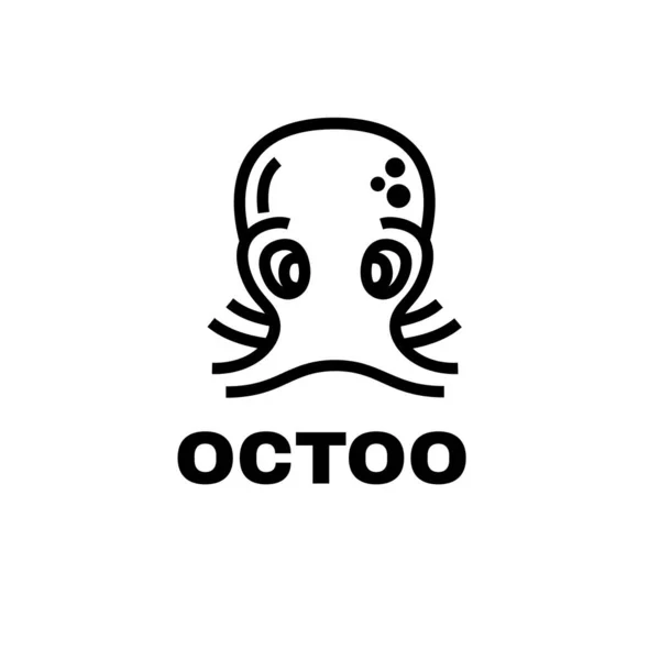 Bebek ahtapotun iyon vektör grafiği logo, gıda işi vs. için mükemmel.