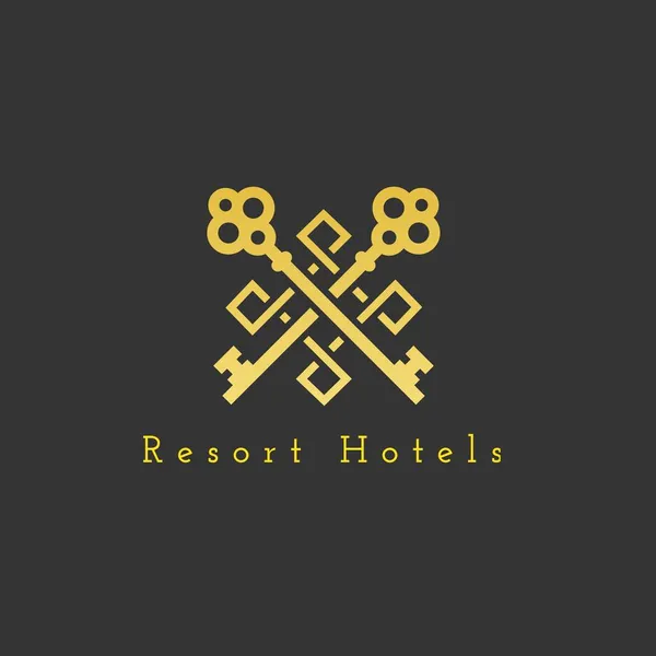 Logo Otel 'in illüstrasyon vektör grafiği iş, turizm, kimlik vs. için mükemmel.