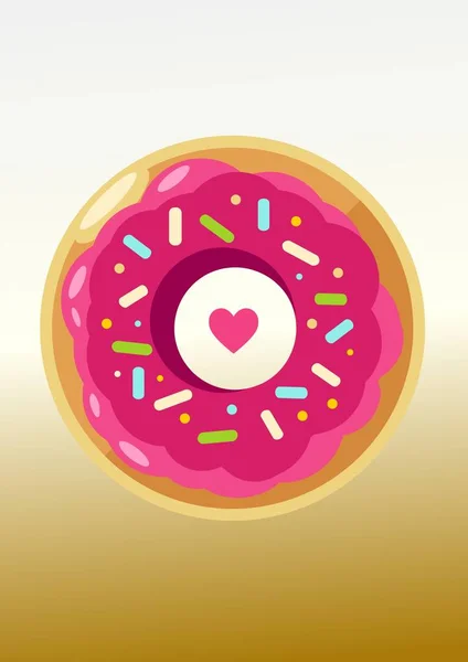 Logo Markası, Posterler, Kitap Kapağı vb. için mükemmel donut dükkânı çizimi.