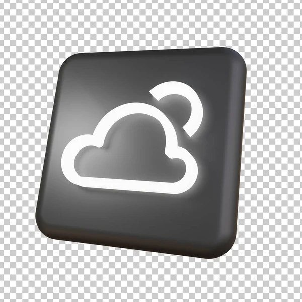 Icono Del Tiempo Signo Nube Tormenta Lluviosa Temprature Illustraton Tema —  Fotos de Stock