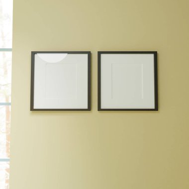 Galeri fotoğraf çerçevesi için şebeke fotoğraf modelleme duvarı gerçekçi psd