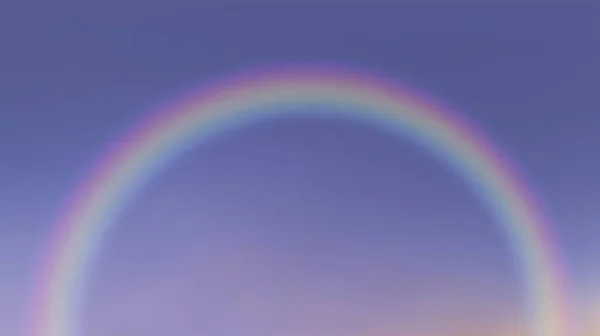 空の虹の風景背景 3Dイラスト — ストック写真