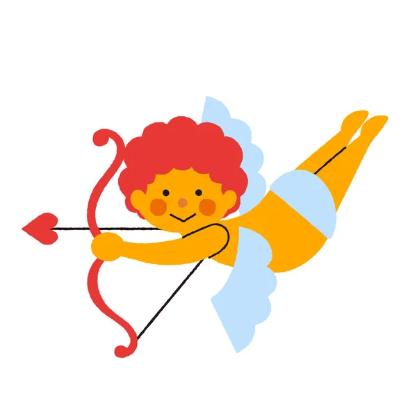 Cupidon Simple Mignon Illustration — Image vectorielle