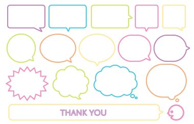 Renkli konuşma balonu ayarlandı